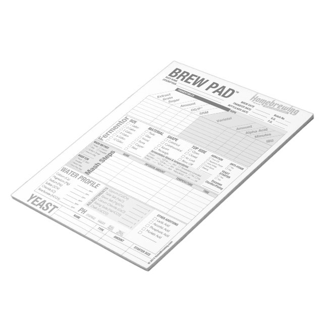 Brew Pad Notizblock (angewinkelt)