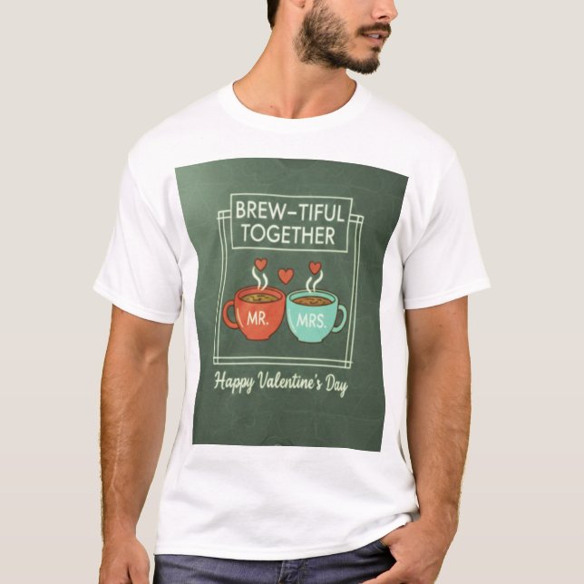 "Brew-tiful Together" VDay T-Shirt (Vorderseite)