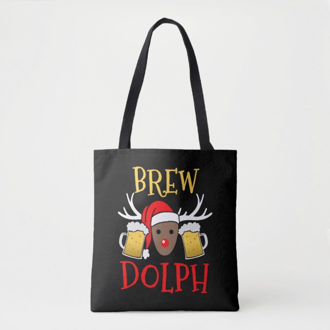 Brewdolph - Funny Reindeer Beer Christmas Geschenk (Vorderseite)