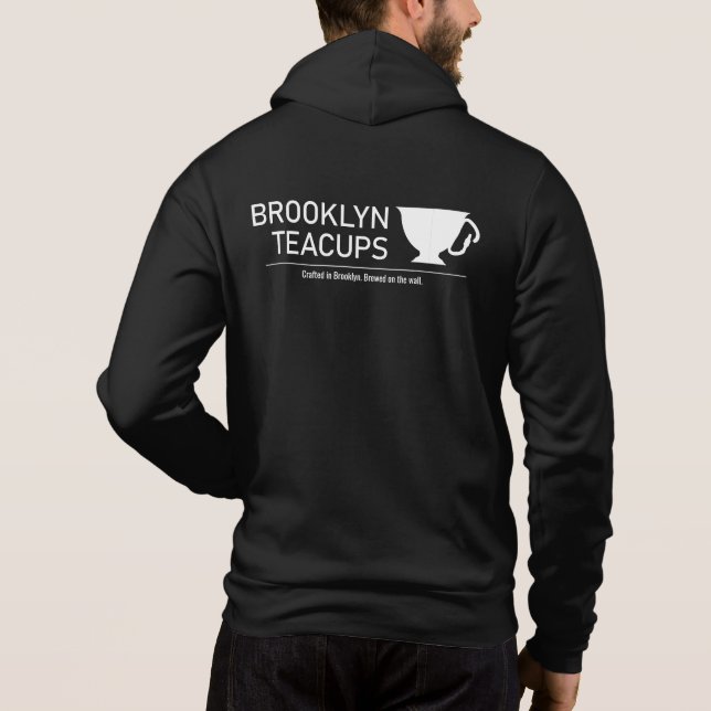 Brewed on the wall hoodie (Rückseite)