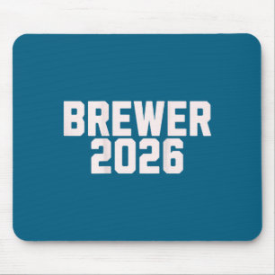 Brewer Nachname Retro Vintage 80er Mousepad
