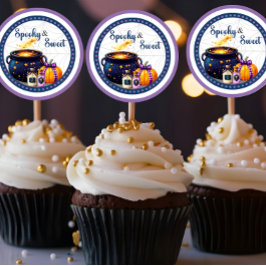 Brewing A Baby_ Spooky n Sweet Runder Aufkleber