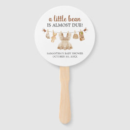 Brewing Coffee Baby Shower Fächer