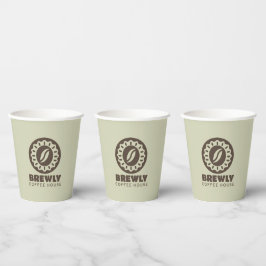 Brewly-Café-Logo Pappbecher