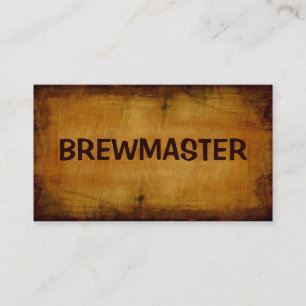 Brewmaster Antiquitätenkarte Visitenkarte