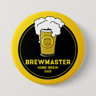 Brewmaster Beer Zuhause-brew Vater Button