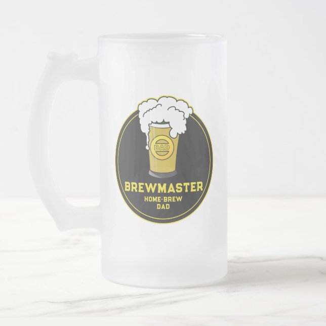 Brewmaster Beer Zuhause-brew Vater Mattglas Bierglas (Links)