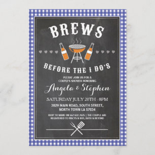 Brews, bevor ich blaue Verlobung tat, laden ein Einladung