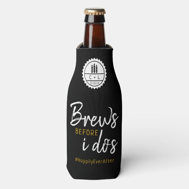 Brews Bevor ich den Co-Ed-Polterabend mache Flaschenkühler (Flaschenvorderseite)