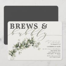 Brews Bubbly Grey Faded Greenerenerity Engagement