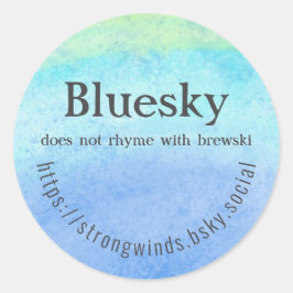 Brewski Runder Aufkleber