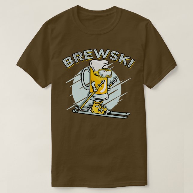 Brewski Skibier für Wintersport T-Shirt (Design vorne)