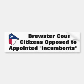 Brewster County Texas Autoaufkleber