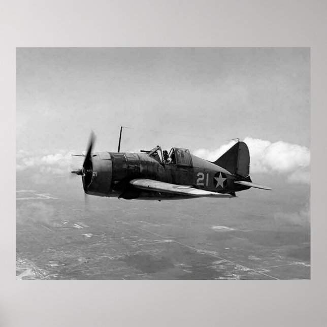 Brewster F2A Buffalo Poster (Vorne)