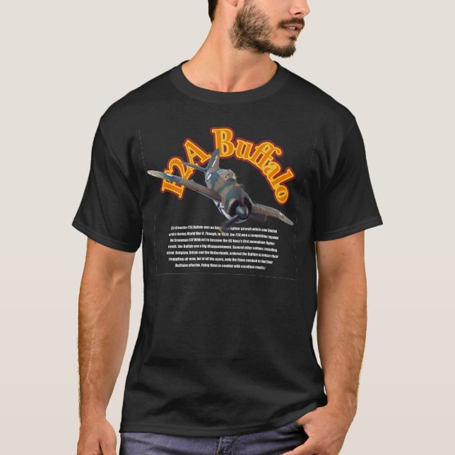 "Brewster F2A Buffalo" T-shirt (Vorderseite)
