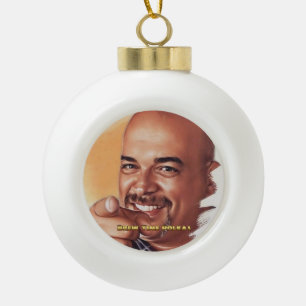 Brewster J. Schneeflocke gerahmter Weihnachtsschmu Keramik Kugel-Ornament