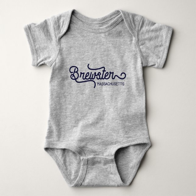 Brewster Massachusetts Baby Bodysuit Baby Strampler (Vorderseite)