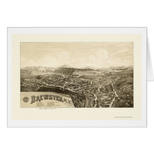 Brewster, NY panoramische Karte - 1887