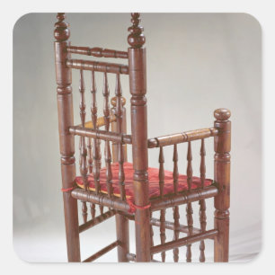 Brewster-Vorsitzende Quadratischer Aufkleber