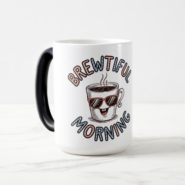 Brewtiful Morgenkaffee Verwandlungstasse (Vorderseite Links)