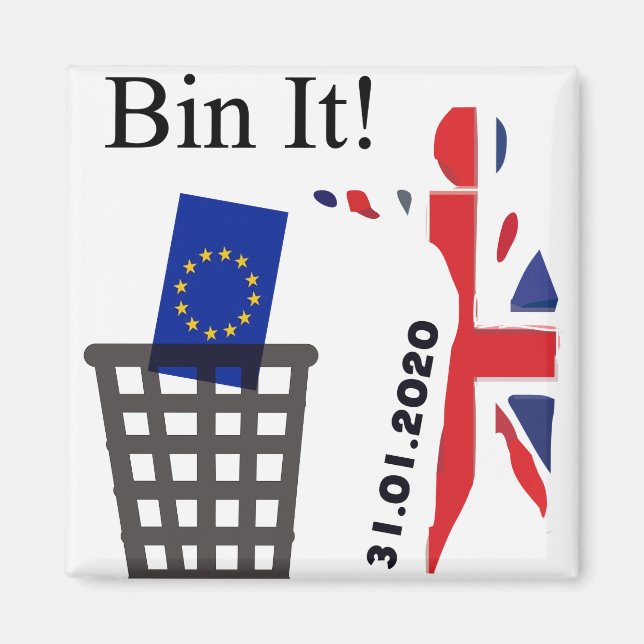 Brexit 31.01.2020 - Blätter des Vereinigten Königr Magnet (Vorne)