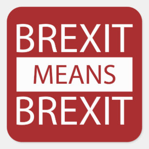 Brexit bedeutet Brexit Quadratischer Aufkleber