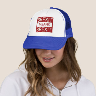 Brexit bedeutet Brexit Truckerkappe