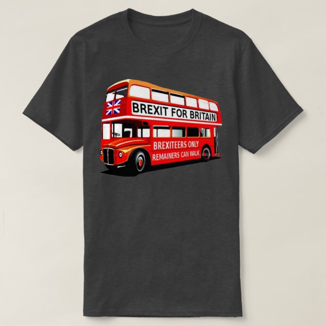 Brexit-Bus auf Tour T-Shirt (Design vorne)