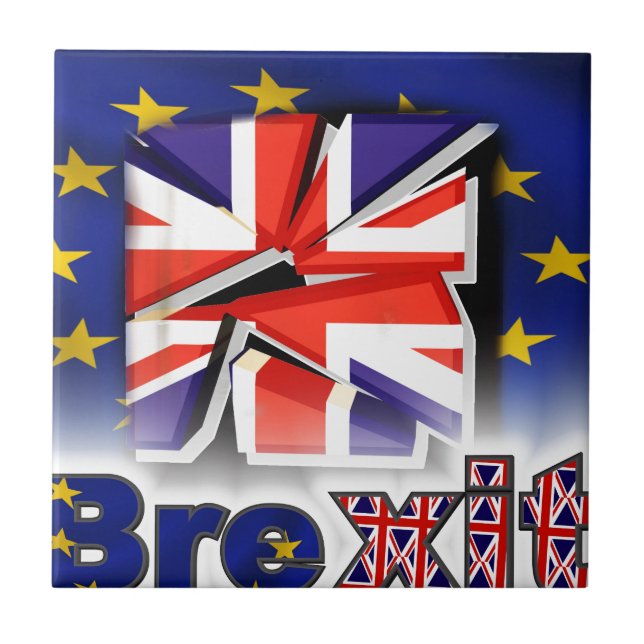 Brexit Fliese (Vorderseite)