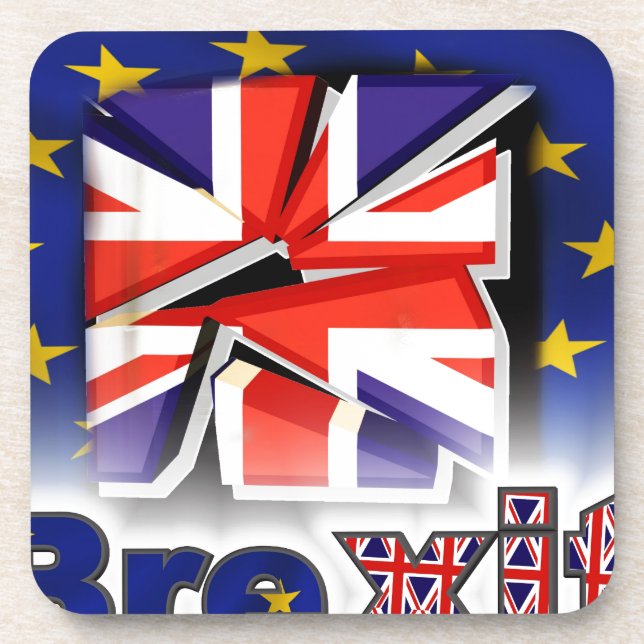 Brexit Getränkeuntersetzer (Vorderseite)