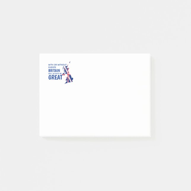 BREXIT GROSSBRITANNIEN EUROPA POST-IT KLEBEZETTEL (Vorderseite)