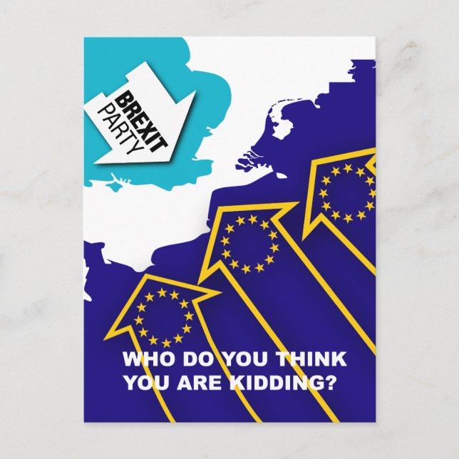 Brexit-Party-Vater-Armee Postkarte (Vorderseite)