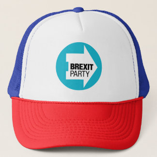 Brexit Party verlassen Durchschnitte, Brexit Truckerkappe