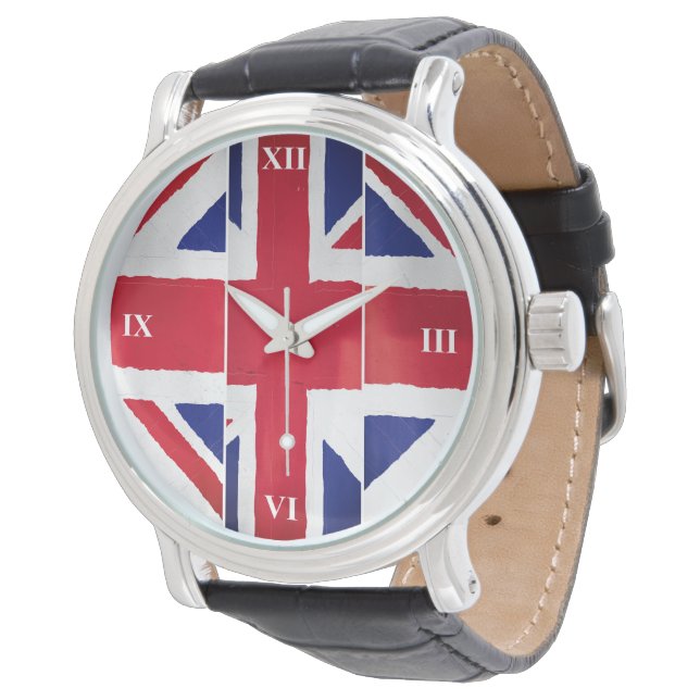 Brexit UK Armbanduhr (Schrägansicht)