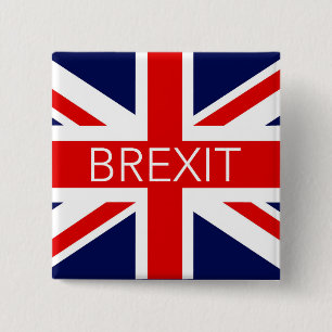 BREXIT UNION JACK - HOCHWERTIGES BILD BUTTON