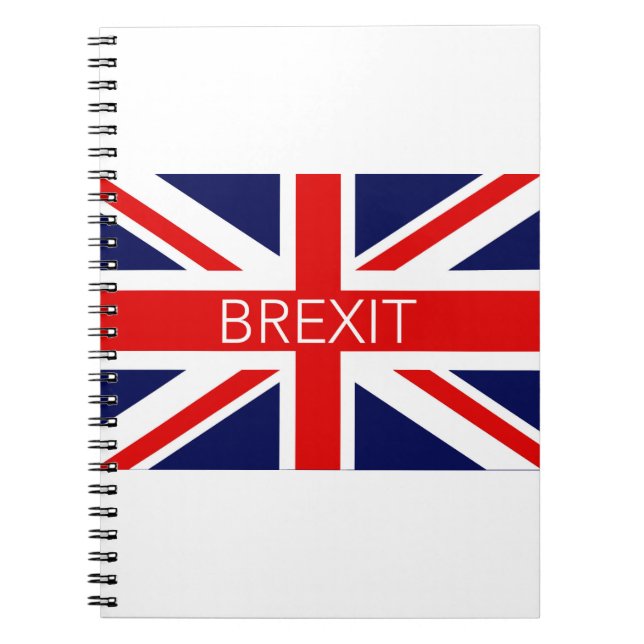 BREXIT UNION JACK - HOCHWERTIGES BILD NOTIZBLOCK (Vorderseite)