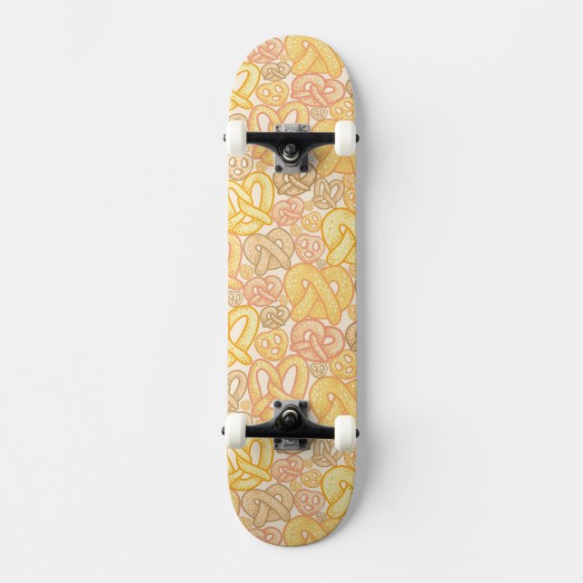 Brezel-Muster Skateboard (Vorderseite)