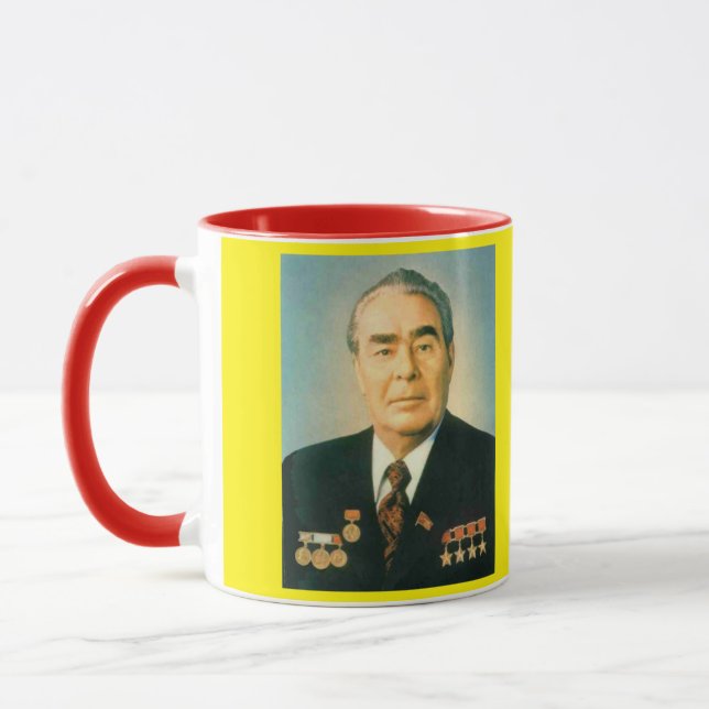 Brezhnev* Porträt-Tasse Tasse (Links)