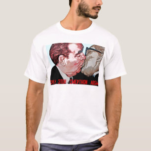 Brezhnev- u. Honecker-Kuss, Ostseiten-Galerie, T-Shirt
