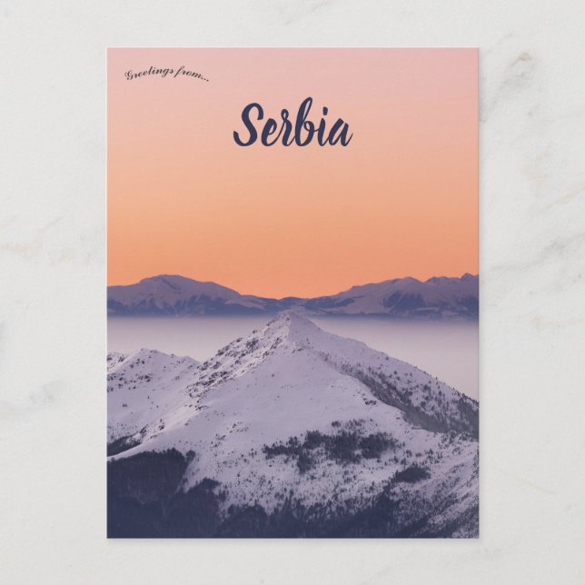Brezovica Serbien Postkarte (Vorderseite)