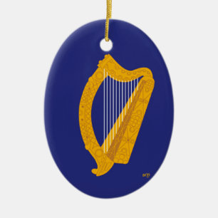 Brian-Boru-Harfe Keramikornament