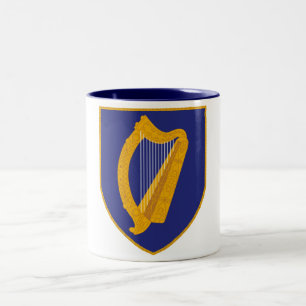 Brian-Boru-Harfe - Symbol Irlands Zweifarbige Tasse