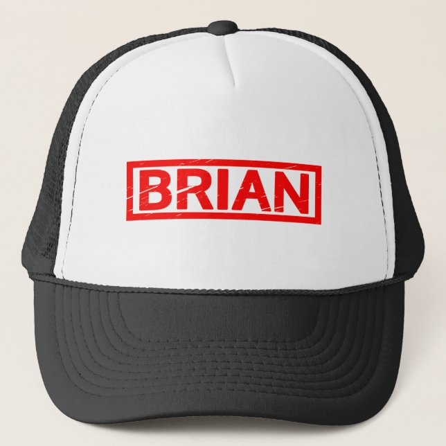 Brian Briefmarke Truckerkappe (Vorderseite)