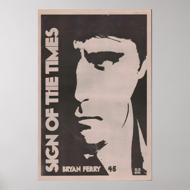 BRIAN FERRY Poster - 1978 org. NME - Zeichen der (Vorne)