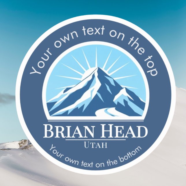 Brian Head Skigebiet in Utah Aufkleber (Von Creator hochgeladen)
