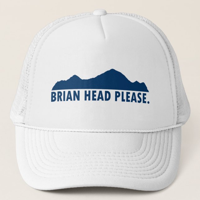 Brian Head Utah Bitte Truckerkappe (Vorderseite)