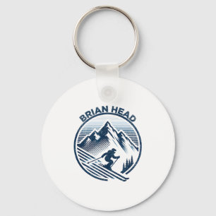 Brian Head Utah Skigebiet Winterskifahren Schlüsselanhänger