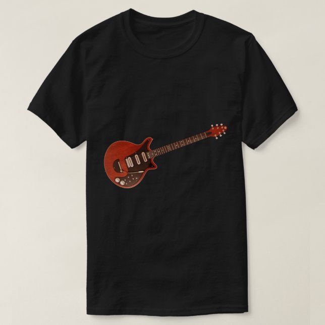 Brian May's Guitar (Red Special) - Königin Sticker T-Shirt (Design vorne)
