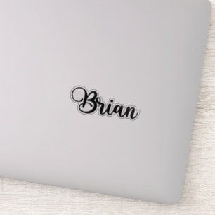 Brian Name - Handgeschriebene Kalligrafie Aufkleber