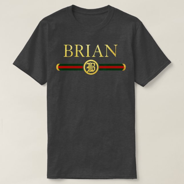 Brian Name Personalisiert Royal Luxury Geschenk Me T-Shirt (Design vorne)